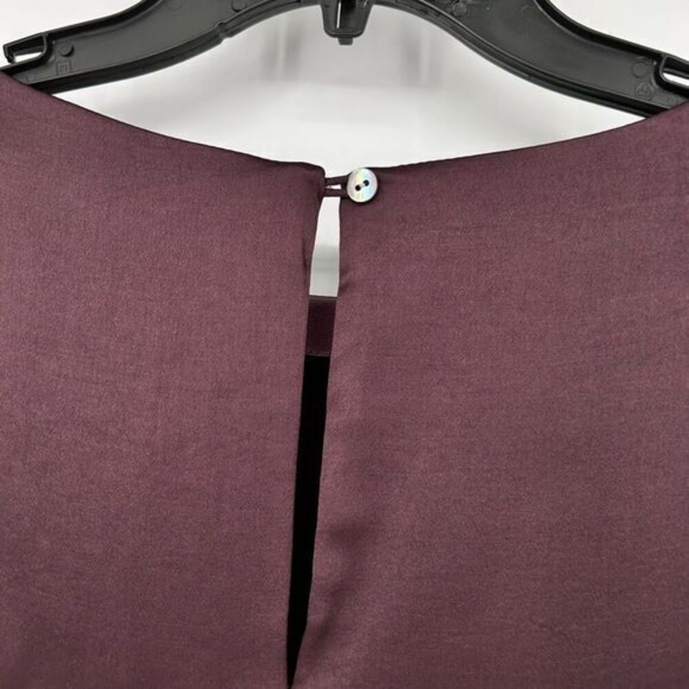 NWT Madewell Satin Shift Mini Dress Chocolate Raisin Size XXS - Picture 8 of 12